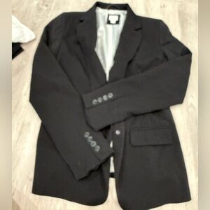Black Blazer with Button Details